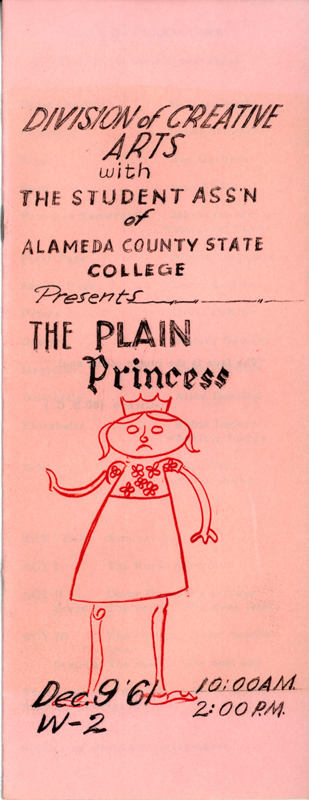 The Plain Princess flyer