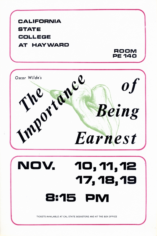 The Importance of Being Earnest flyer