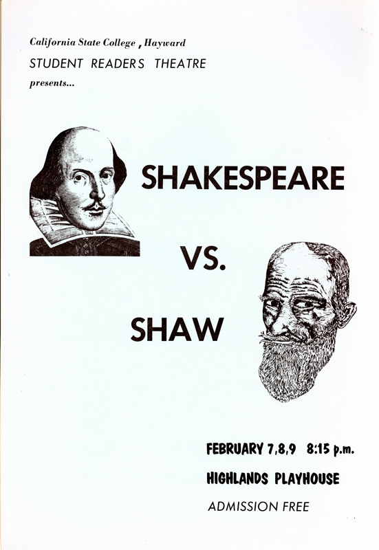 Shakespeare V.S. Shaw flyer