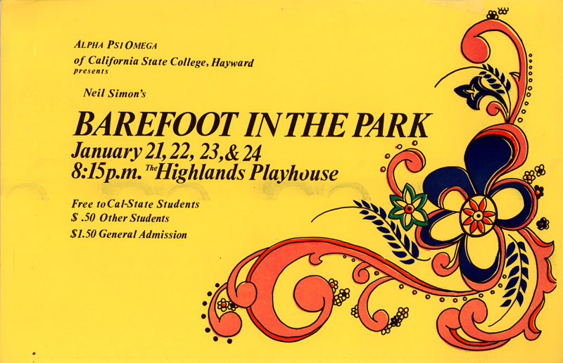 Barefoot in the Park flyer