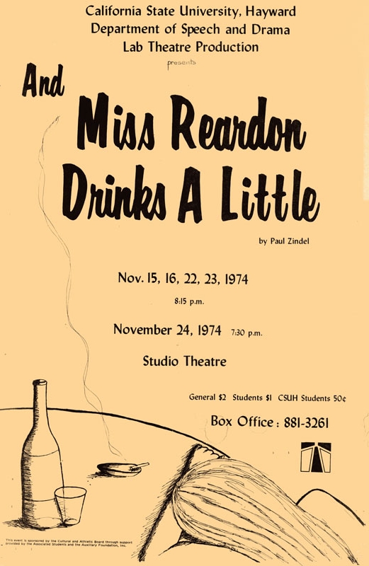 And Miss Reardon Drinks A Little flyer
