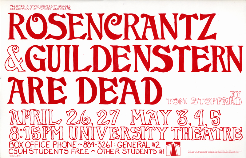 Rosencrantz and Guildenstern Are Dead flyer