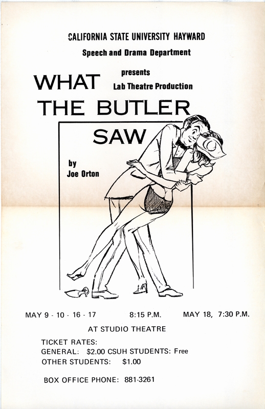 What the Butler Saw flyer