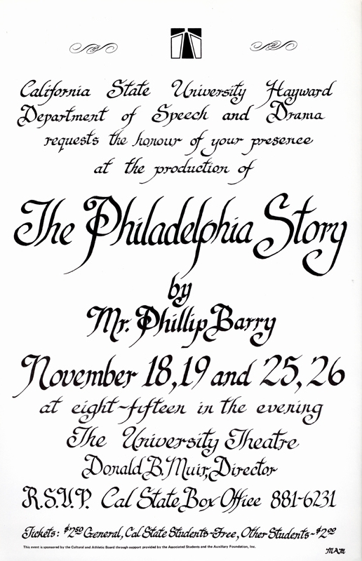 The Philadelphia Story flyer