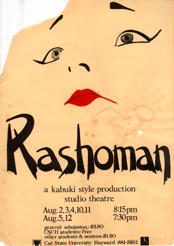Summer Repertory Theatre 1979: Rashoman flyer