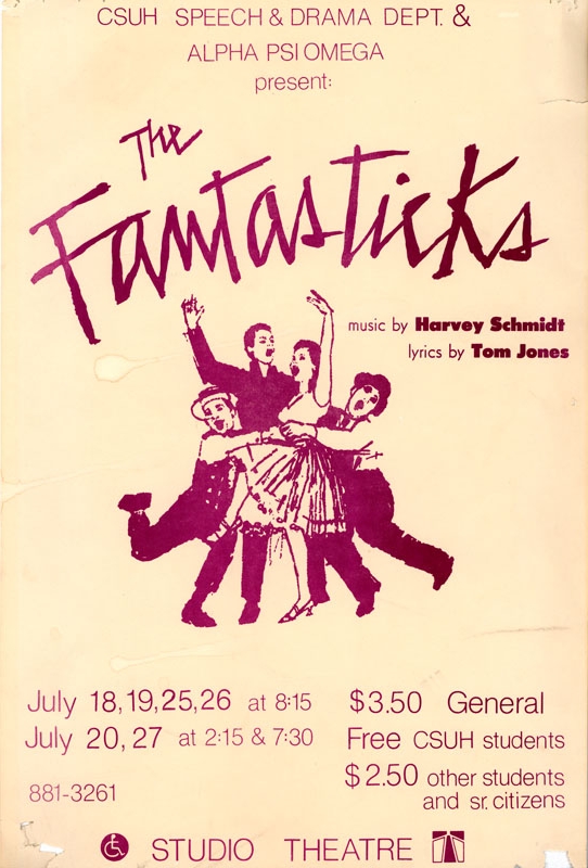 Summer Repertory Theatre 1980: The Fantasticks flyer