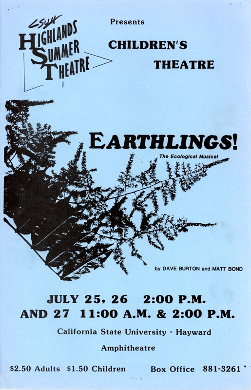 Highlands Summer Theatre 1985: Earthlings!