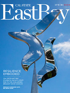 Cover of magazine with sculpture as main art