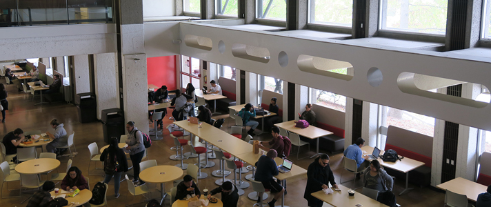 University Union Eating Area With Students