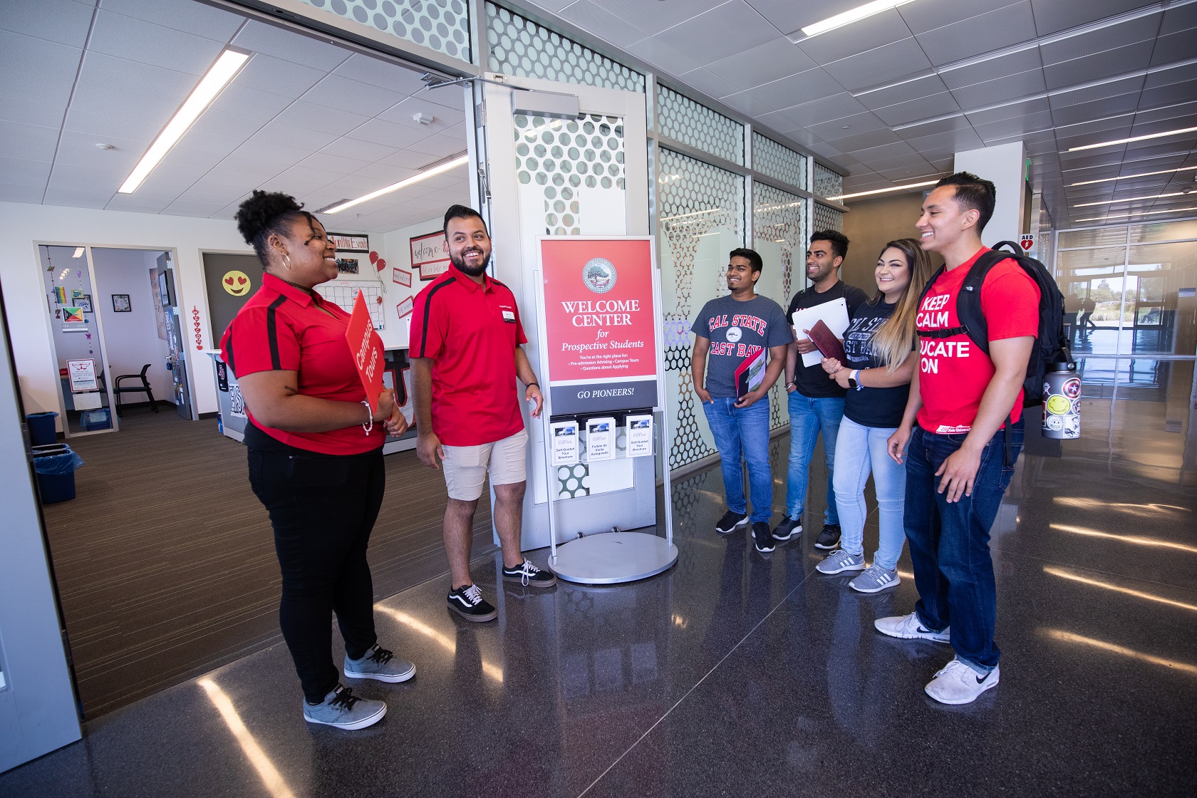 Group of students on a tour 