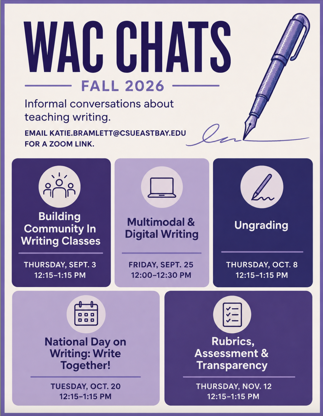 Fall 2026 WAC Chats